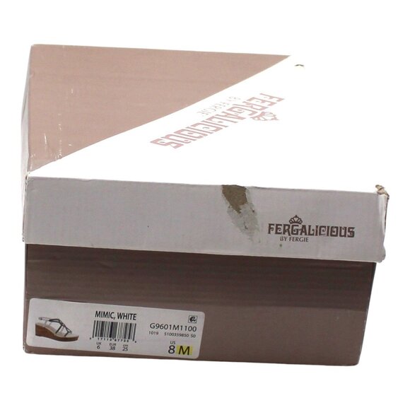 Fergie Women's Mimic Wedge Sandals (White) - Size 8 M - Picture 8 of 8